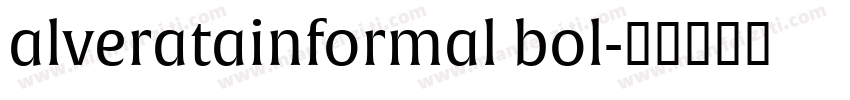 alveratainformal bol字体转换